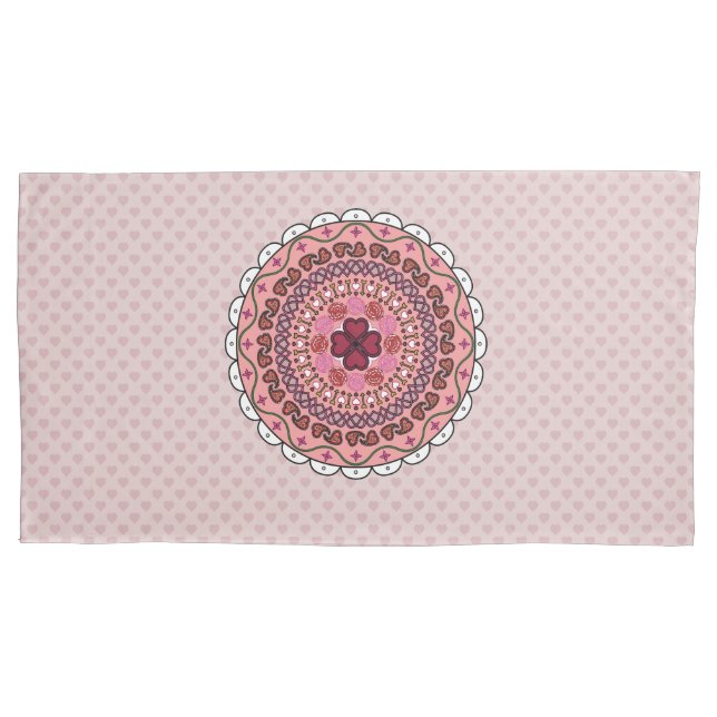 Housse D'oreillers Lacy Valentine's Day Pillowcase (devant)