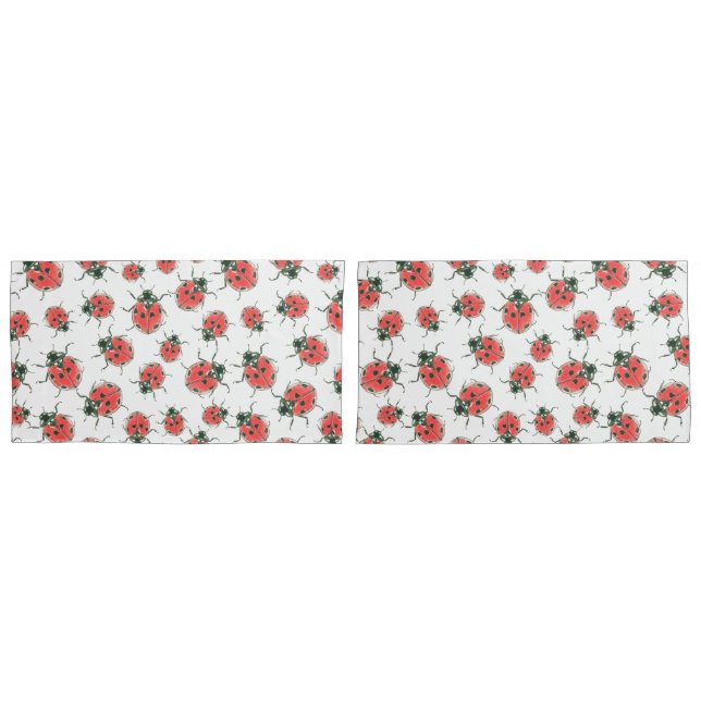 Housse D'oreillers Ladybugs (devant-Set)