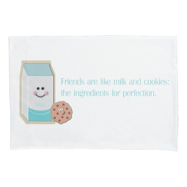 Housse D'oreillers Lait et biscuits (devant)