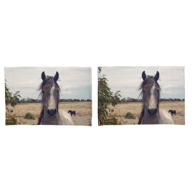 Housse D'oreillers L'Arabe Étoilé Poney,  (devant-Set)