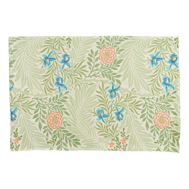 Housse D'oreillers Larkspur Motif (par William Morris) (devant-gauche)