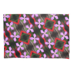 Housse D'oreillers Lavande simple Clematis Fleur Abstrait Motif