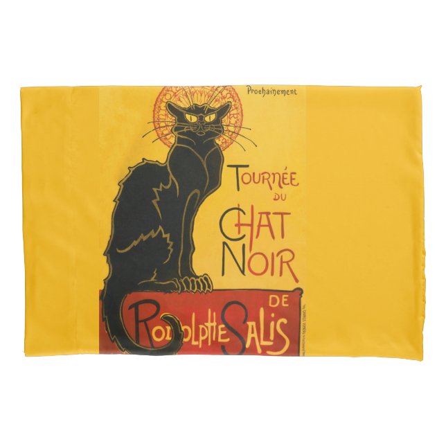 Housse D'oreillers Le Conversation Noir Le Chat Noir (devant)