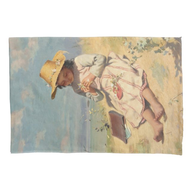 Housse D'oreillers Le jeune botaniste (par Paul Peel) (devant-gauche)