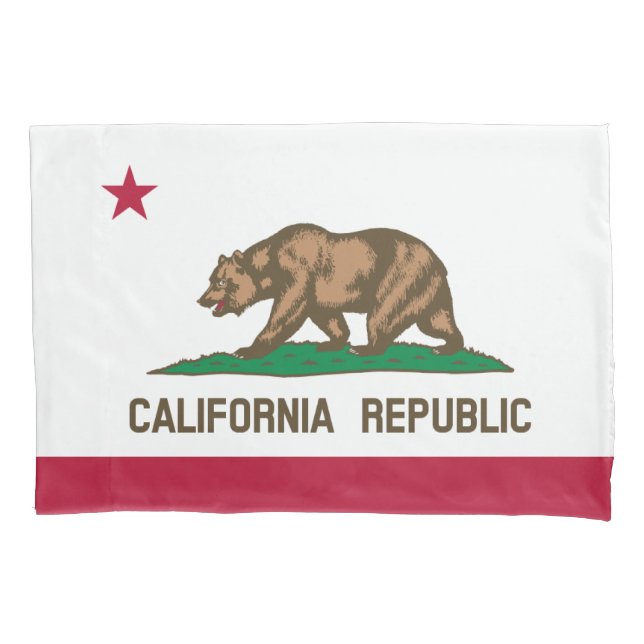 Housse D'oreillers Le porte-drapeau de la Californie (devant)