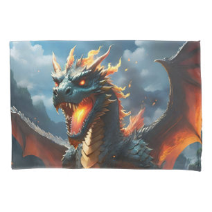 Housse D'oreillers "Le souffle d'Inferno : la flamme du dragon"