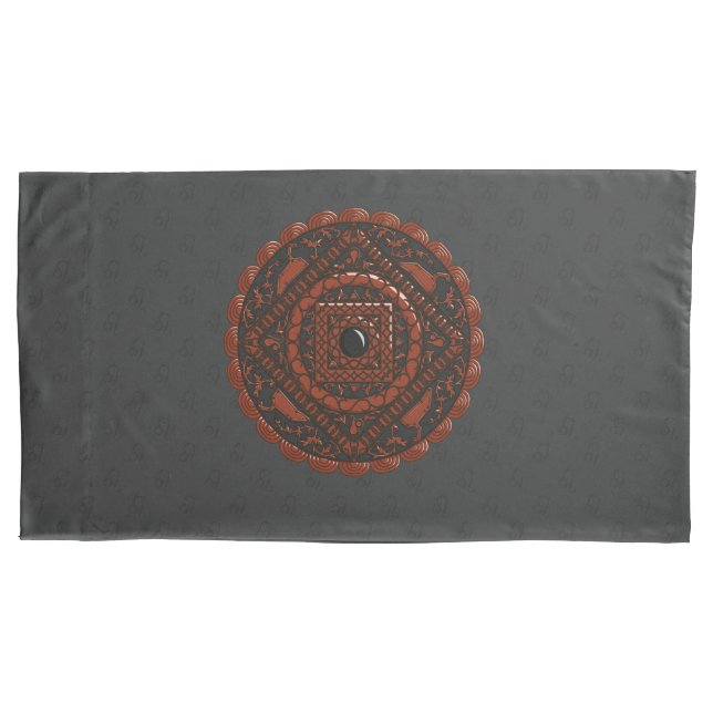 Housse D'oreillers Leo Mandala Pillowcase (devant)