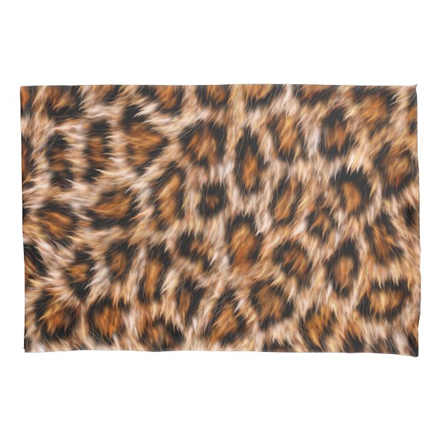Housse D'oreillers Leopard Jaguar Chat fourrure Brown Motif-24609 (devant)