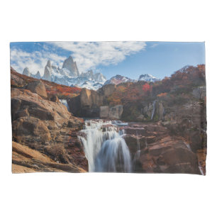 Housse D'oreillers Les cascades Fitz Roy Mountain, Argentine