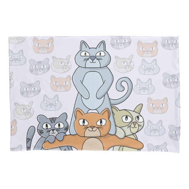 Housse D'oreillers Les Chats Magnifiques (devant)