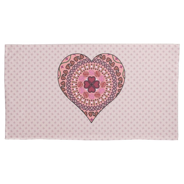 Housse D'oreillers Les couches de l'oreiller du coeur (devant)