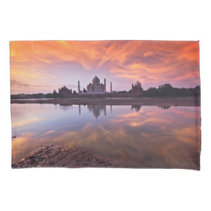 Housse D'oreillers Les monuments Coucher de soleil de Taj Mahal