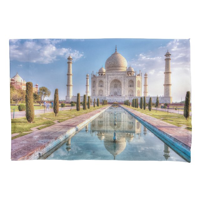 Housse D'oreillers Les monuments | Taj Mahal Sunrise (devant)