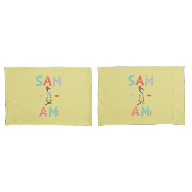Housse D'oreillers Les œufs verts et le jambon | Sam-I-Am (devant-Set)