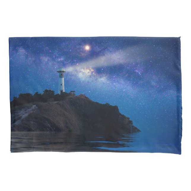 Housse D'oreillers Les phares | Phare de nuit étoilé (devant)