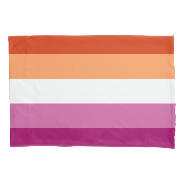 Housse D'oreillers Lesbian Pride Flag LGBTQ (devant)