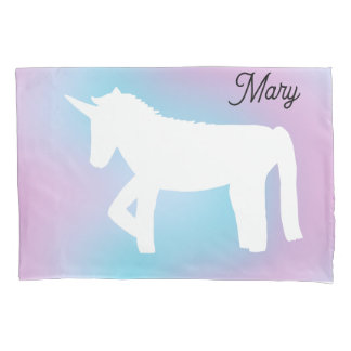 Housse D'oreillers Licorne Arc-en-Ciel