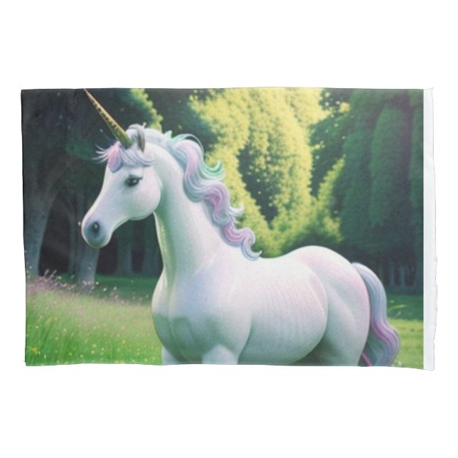Housse D'oreillers Licorne Enchantée (devant)