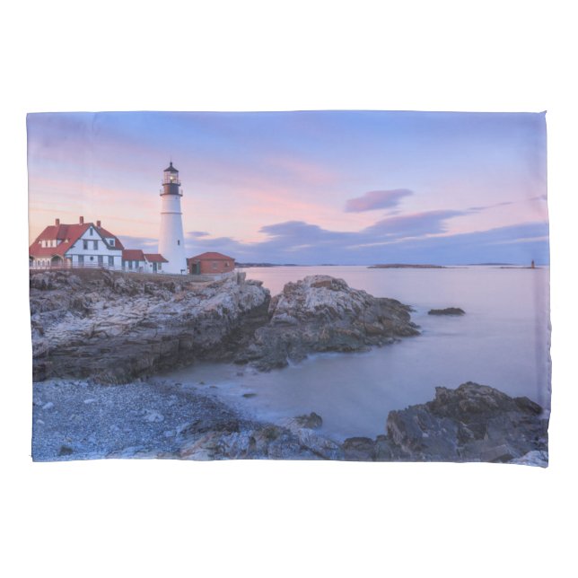 Housse D'oreillers Lighthouses | Cape Elizabeth, Maine (devant)