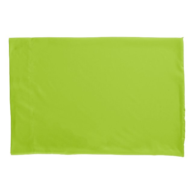 Housse D'oreillers Lime Vert couleur Facilement Customiser cette (devant-gauche)