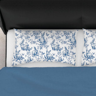 Housse D'oreillers Lit Bunny Blue Chinoiserie