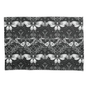 Housse D'oreillers Lit gothique noir et blanc