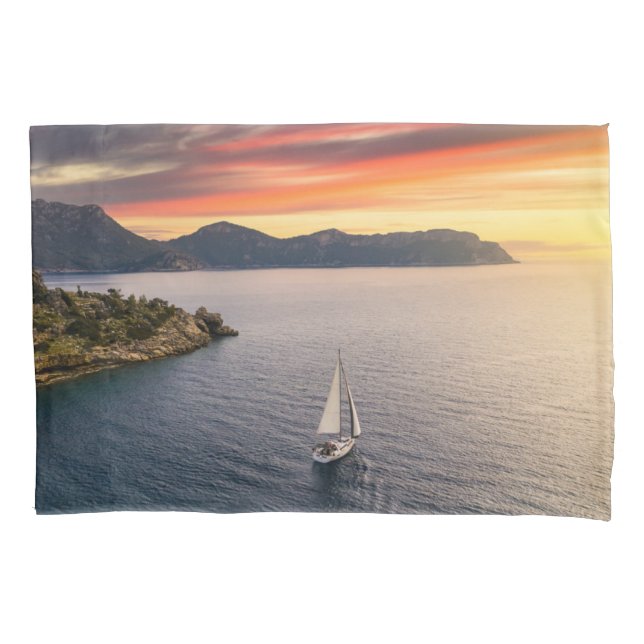 Housse D'oreillers Littoral | Bodrum, Turquie (devant)