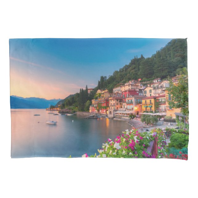 Housse D'oreillers Littoral | Varenna, Lombardie, Italie (devant)