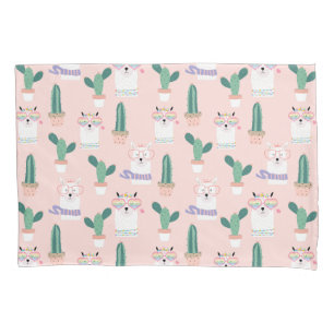 Housse D'oreillers Llama Motif Coque Coussin