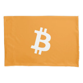 Housse D'oreillers Logo Bitcoin Cryptomonnaie