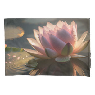 Housse D'oreillers Lotus rose dans la lumière du matin