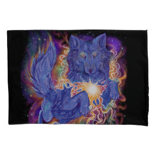 Housse D'oreillers Loup cosmique 