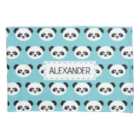 L'ours panda personnalisé par bleu badine Kawaii