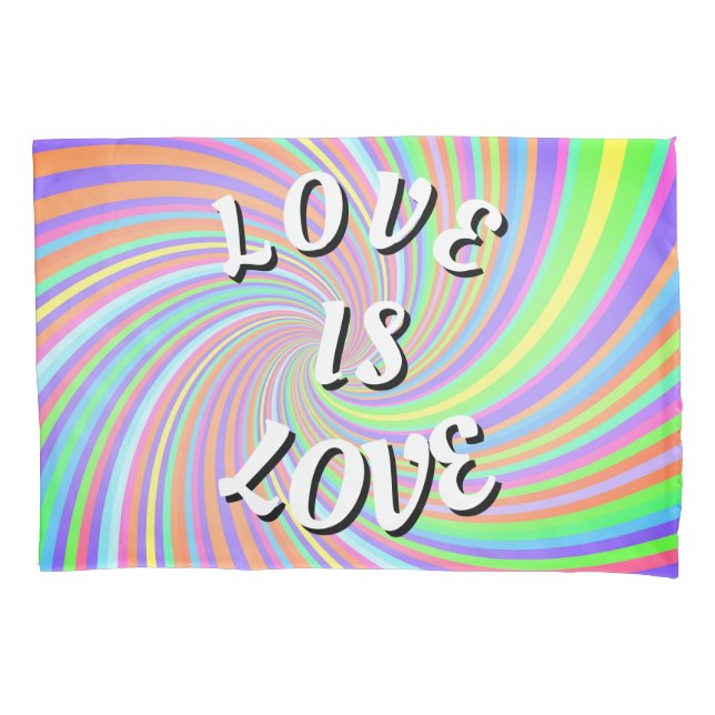 Housse D'oreillers Love Is Love Fierté (devant)
