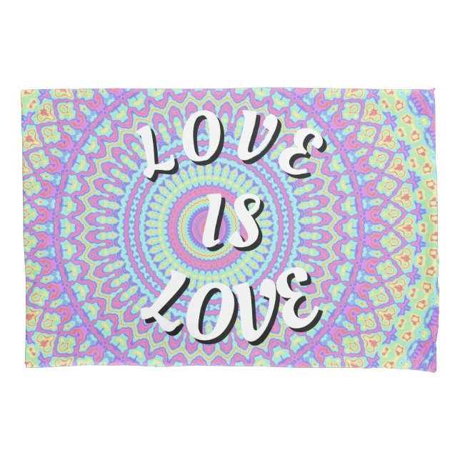 Housse D'oreillers Love Is Love Fierté (devant)