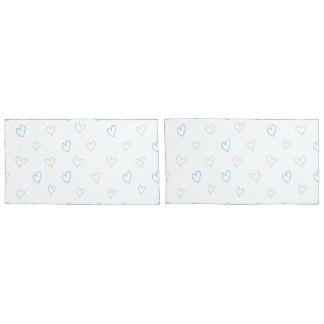 Housse D'oreillers Lovely hearts pattern - Shower Curtain - Large