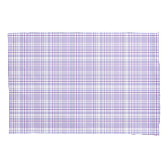 Housse D'oreillers Lovely Lavender Plaid (devant)