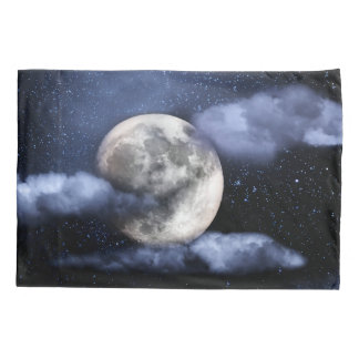 Housse D'oreillers Lune nuageuse
