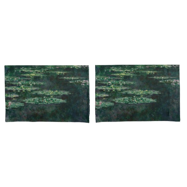Housse D'oreillers Lys d'eau (par Claude Monet) (devant-Set)