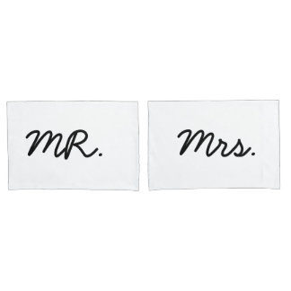 Housse D'oreillers M. et Mme Pillow Cases Set