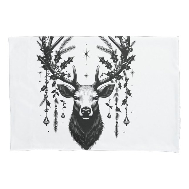 Housse D'oreillers Majestic Reindeer T-Shirt (devant)