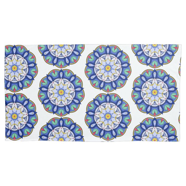Housse D'oreillers Mandala Motif 01 (devant-gauche)