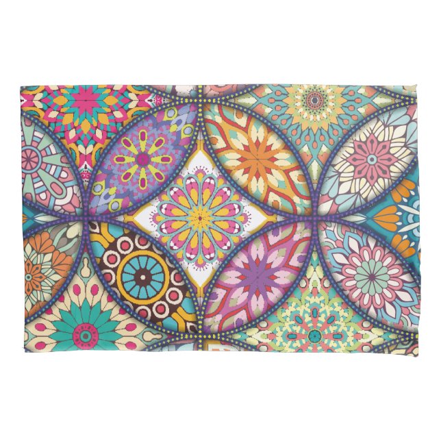 Housse D'oreillers Mandala Motif - Pillowcase (devant)