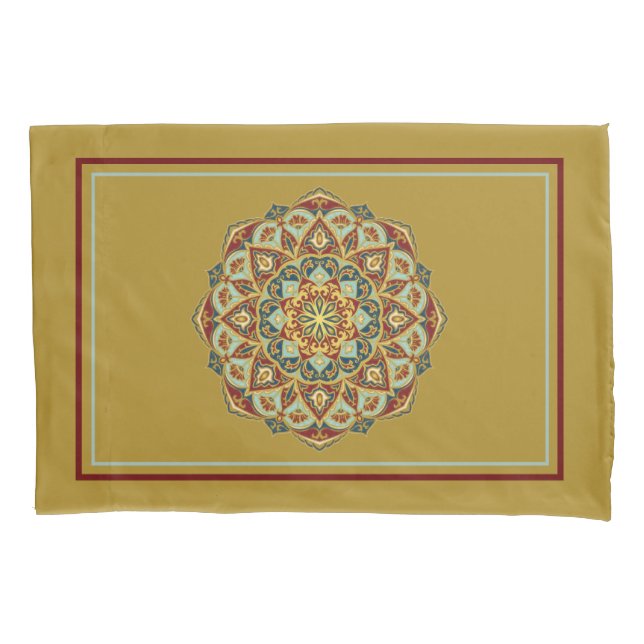 Housse D'oreillers Mandala Oriental - Pillowcase (devant)