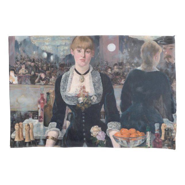 Housse D'oreillers Manet - Un bar aux Folies-Bergere (devant)