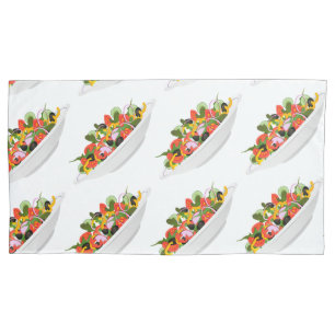 Housse D'oreillers Mangez plus de plantes frais motivation salade let