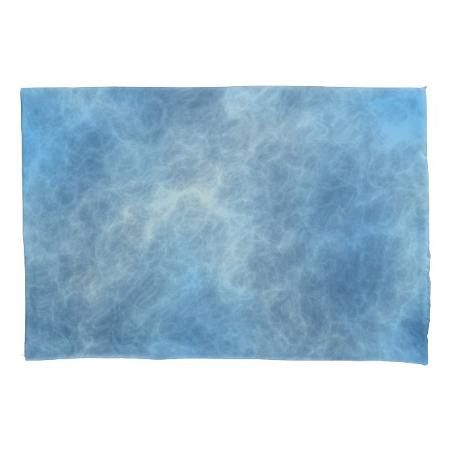 Housse D'oreillers Marbre bleu Abstrait (devant)