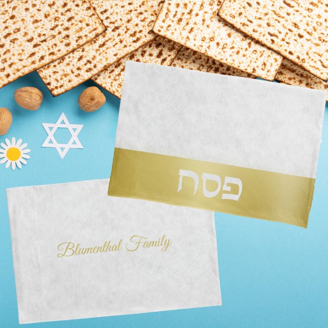 Housse D'oreillers Marbre élégant et or Pâque hébraïque pesac élégant (Créateur téléchargé)