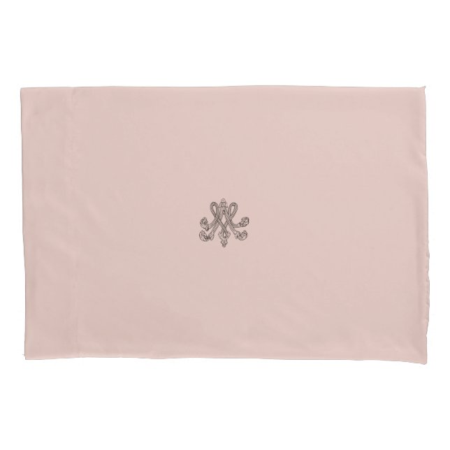 Housse D'oreillers Marie Antoinette - monogramme - Royal monogram (devant)