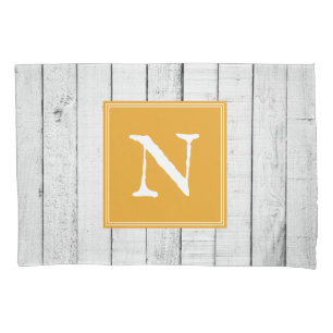 Housse D'oreillers Marigold Rustic Monogramme Pillowcase
